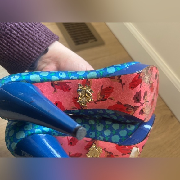 Betsey Johnson Vero Cuoio Womens Platform Size 8.5 Event Prom HOCO Bratcore Y2K - Picture 10 of 15